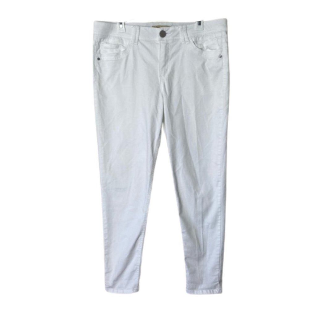 Democracy white ab technology skinny jeans women's 14